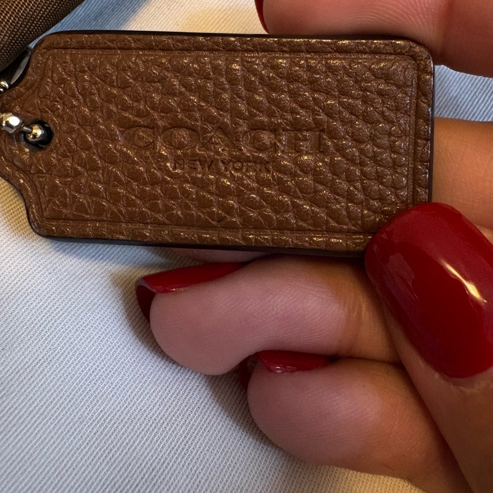 Coach Brown Pebbled Leather Mini Backpack with Gold Hardware - Picture 7 of 9
